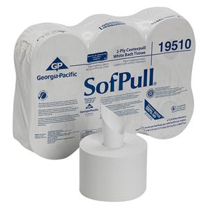 SofPull Center Pull Tissue White 2 Ply 6Rl/Ca