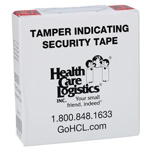 Tamper Resistant Tape Transparent Red 1"x108***** Polystyrene Eac...