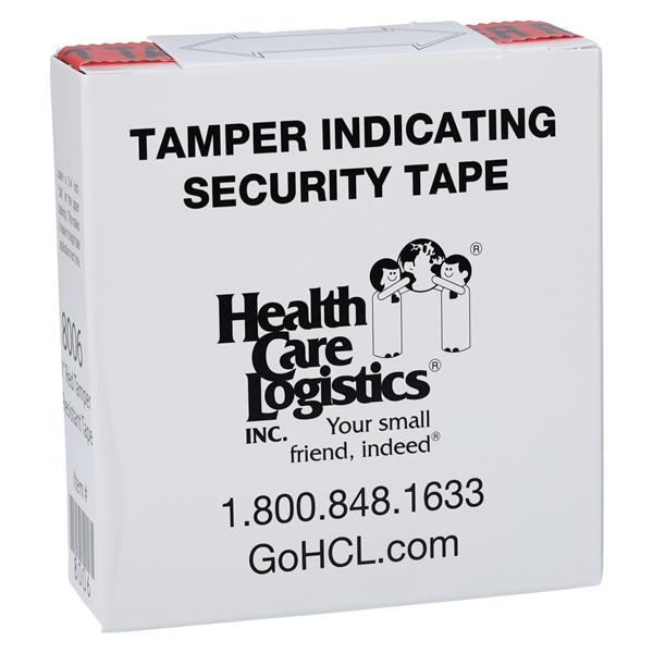 Tamper Resistant Tape Transparent Red 1"x108***** Polystyrene Eac...