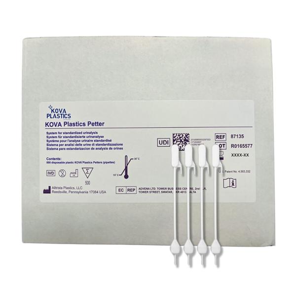 KOVA Plastics Urinalysis Pipette Graduated Disposable 500/Box
