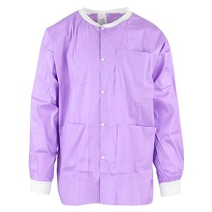 MedFlex Premium Lab Jacket Cotton Like Fabric Staff Length Knit C...