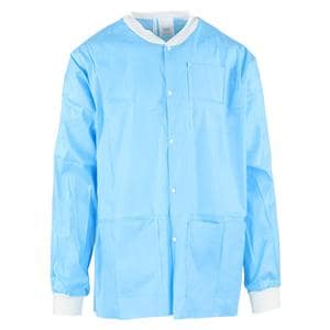 MedFlex Premium Lab Jacket Cotton Like Fabric Staff Length Knit C...