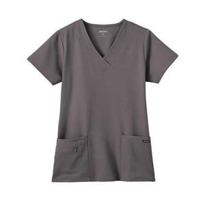 Jockey Scrub Top Womens Charcoal 72% Polyester / 21% Rayon / 7% S...