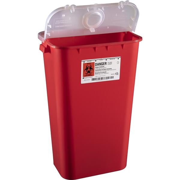 Sentinel Sharps Container 11gal Red 16-1/2x11-13/16x22-1/2" Separ...