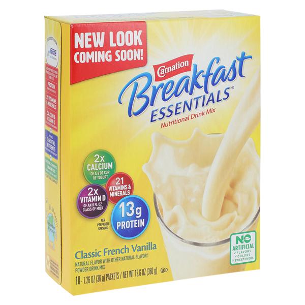 Carnation Instant Breakfast Ntrtn Beverage Hvit/Min FrVan 12.6oz Packet 10X6/Ca