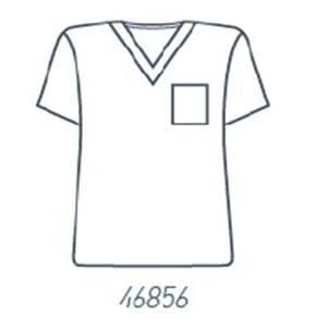 Synergy Scrub Shirt Adult Unisex Ceil Blue 65% Polyester / 35% Co...