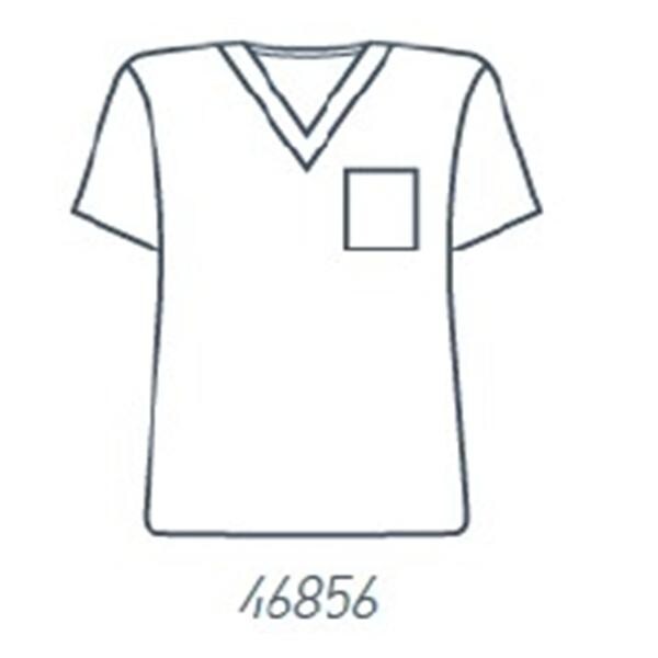 Synergy Scrub Shirt Adult Unisex Ceil Blue 65% Polyester / 35% Co...