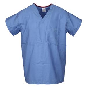 Synergy Scrub Shirt Adult Unisex Ceil Blue 65% Polyester / 35% Co...