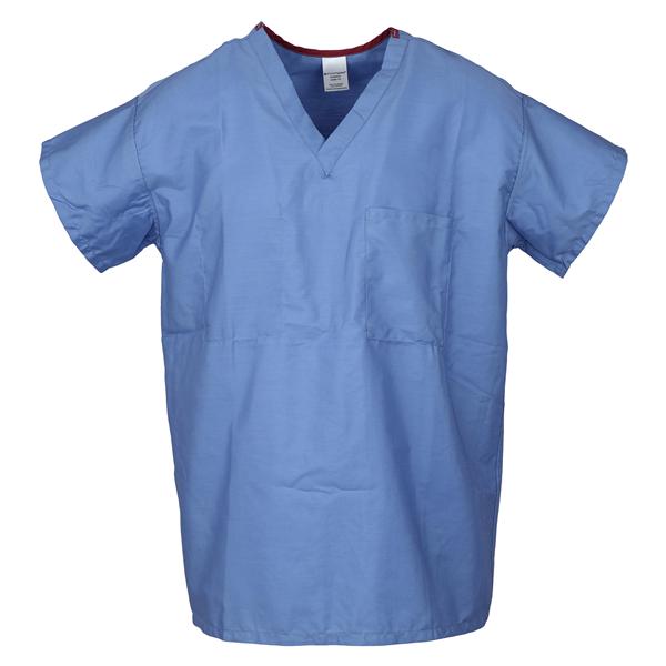 Synergy Scrub Shirt Adult Unisex Ceil Blue 65% Polyester / 35% Co...