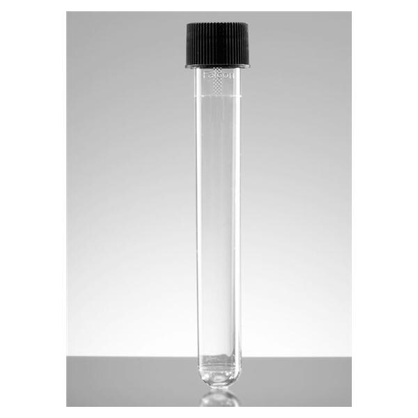 Falcon Test Tube Polystyrene 16mL 16x125mm Sterile 1000/Ca