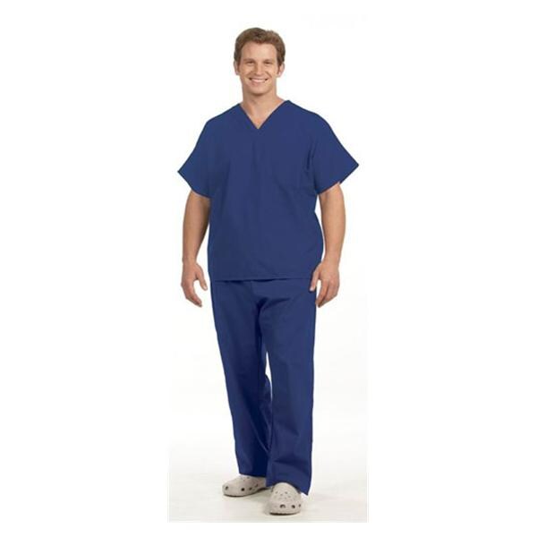 Fashion Seal Scrub Shirt Adult Unisex Cobalt Blue 65% Polyester /...