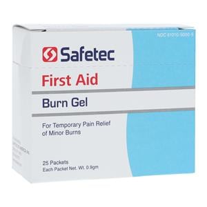 Safetec Burn Relief Gel 0.9gm 25/Box, 36 BX/CA