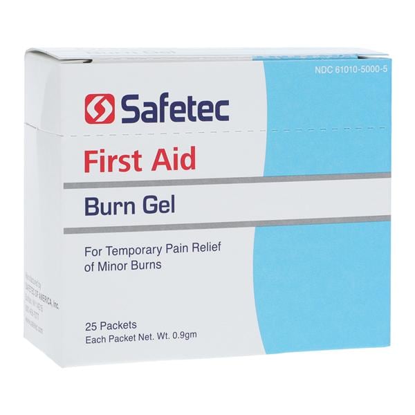 Safetec Burn Relief Gel 0.9gm 25/Box, 36 BX/CA