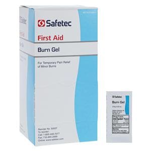 Safetec Burn Relief Gel 0.9gm Pouch 144/Box, 12 BX/CA