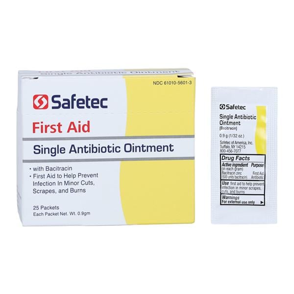 Single Antibiotic Single Antibiotic Ointment 0.9gm 25/Box, 36 BX/...