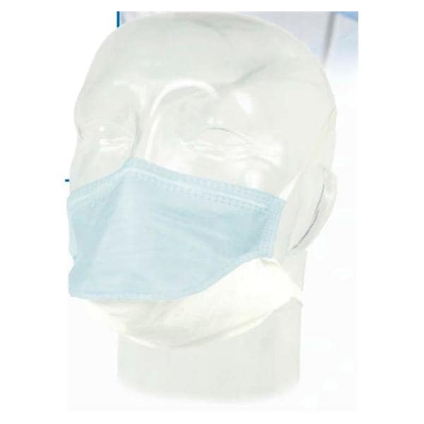 Tie On Mask Blue Disposable Not Made From Natural Rubber Latex No...