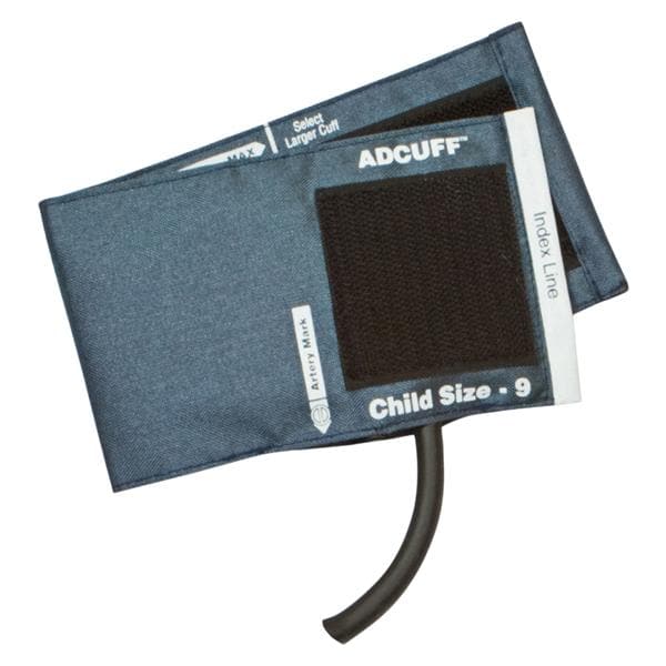Adcuff Blood Pressure Cuff & Bladder Size 9 Nvy LF For Palm Style Instruments Ea