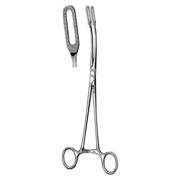 Javerts Tissue Forcep Curved 9-1/2" Ea