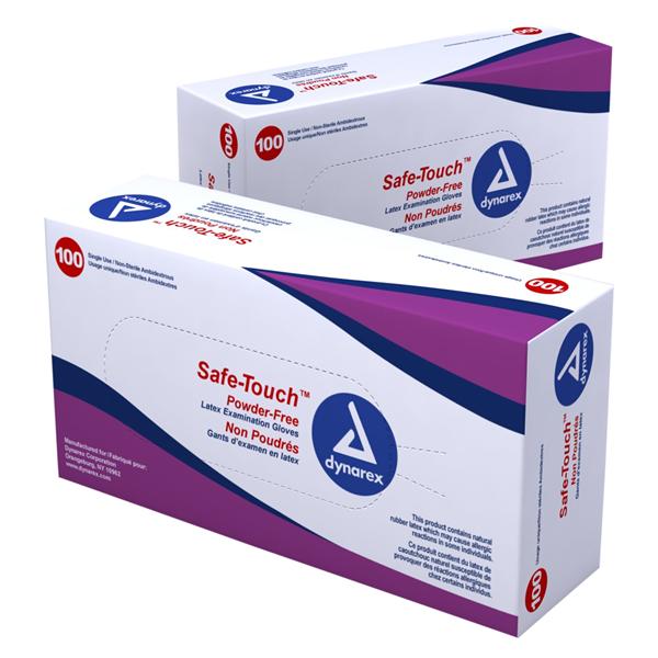 SafeTouch Latex Exam Gloves Large Bisque Non-Sterile