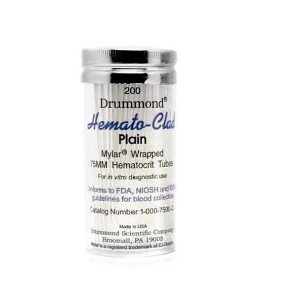 Drummond Hemato-Clad Microhematocrit Plain Capillary Tube Glass C...
