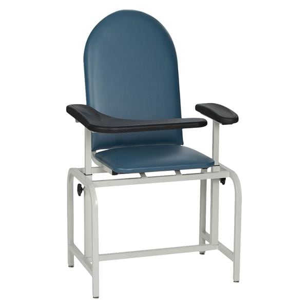 Chair Blood Draw Gray Steel With Cabinet Each