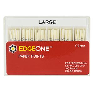 EdgeOne Platinum Paper Points Size #45 Large White Cone 100/Pk