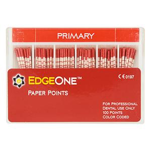 EdgeOne Platinum Paper Points Size #25 Primary Red Cone 100/Pk