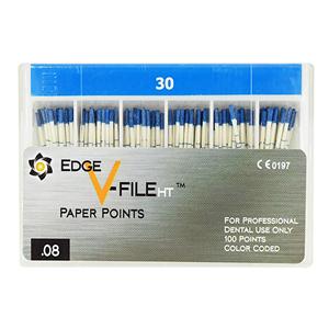 EdgeV-Taper HT Paper Points Size #30 Size #30 0.04 Blue Cone 100/Pk