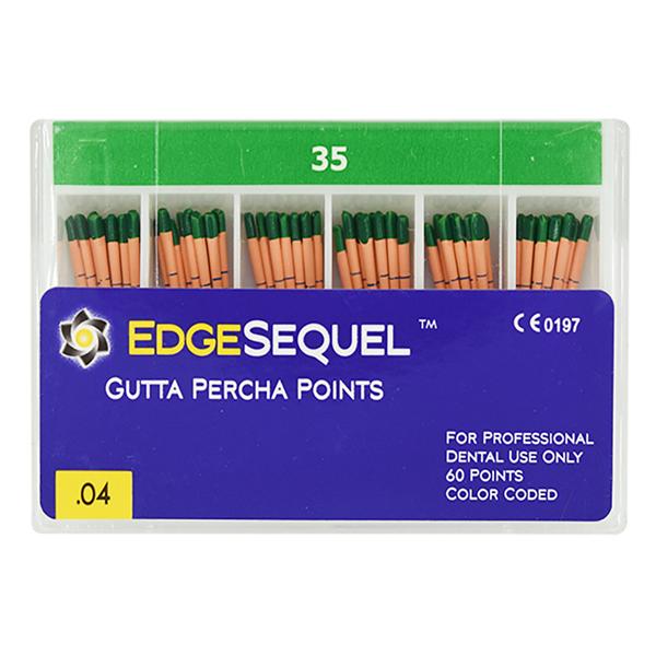 EdgeEndo Gutta Percha Points Size #35 Size #35 Green 60/Pk
