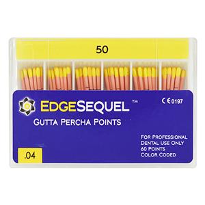 EdgeEndo Gutta Percha Points Size #50 Size #50 Yellow 60/Pk