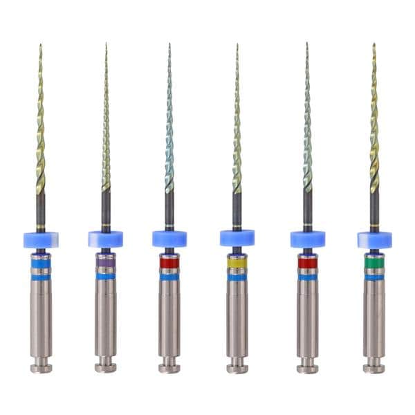 Edge X7 Utopia Rotary Endo File 21 mm Size Assorted NiTi Assorted .06 Tpr 6/Pk