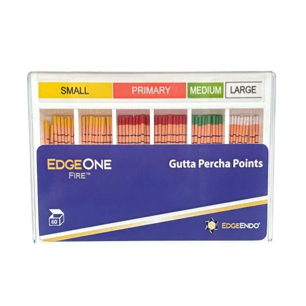 EdgeOne Fire Gutta Percha Points Assorted 60/Pk