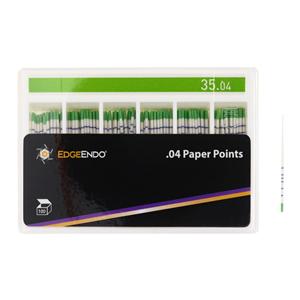 EdgeEndo Paper Points Size #35 Size #35 .04 Green Cone 100/Pk