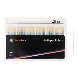 EdgeEndo Paper Points Size #45 Size #45 .04 White Cone 100/Pk