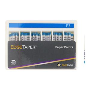EdgeTaper Paper Points Size #30 F3 Blue Cone 100/Pk