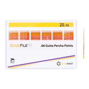 EdgeEndo Gutta Percha Points Size #20 Size #20 Yellow 60/Pk