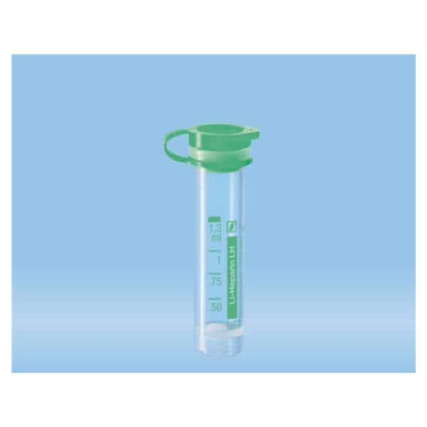 Lithium Heparin Micro Tube Polypropylene 1.3mL Snap Cap Round Bot...