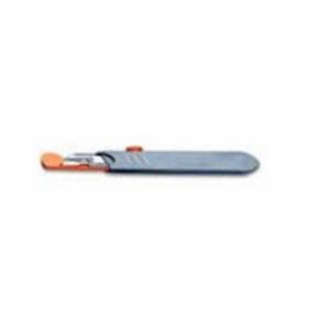 Scalpel #10 #3 Handle Shield/TIME OUT Sleeve Sterile Orange 96/Ca...