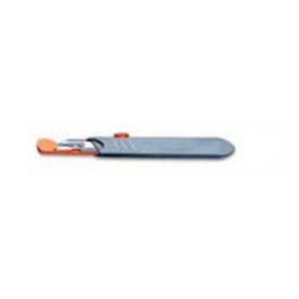 Scalpel #10 #3 Handle Shield/TIME OUT Sleeve Sterile Orange 96/Ca...