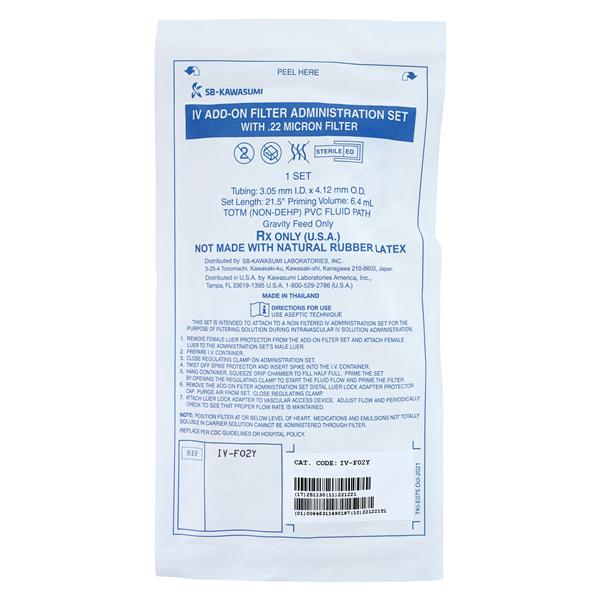 IV Administration Set Y-Injection Site 21-1/2" Priming Volume 6.4mL 50/Ca