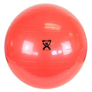CanDo Exercise Ball Ribbed Plastic 38" Red