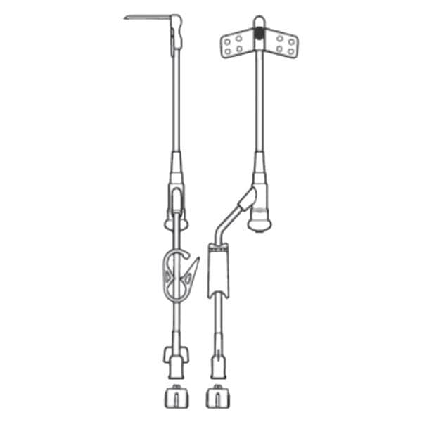 Administration Set Non-Coring 90 Degree Huber 19 Gauge 1-1/2" Y-I...