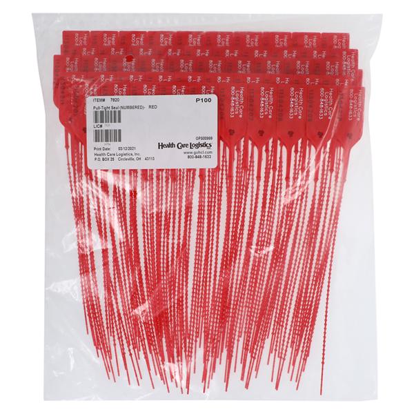 Pull-Tight Security Numbered Seal 100/Box
