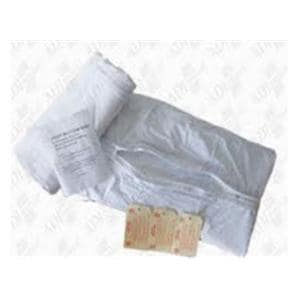Body Bag 36x90" White Curved Zipper Nylon/Vinyl Non-Sterile With...