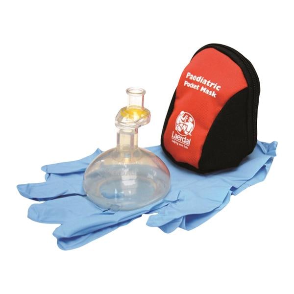 Mask CPR Pediatric Pocket Circle Face Disposable Not Made With Na...