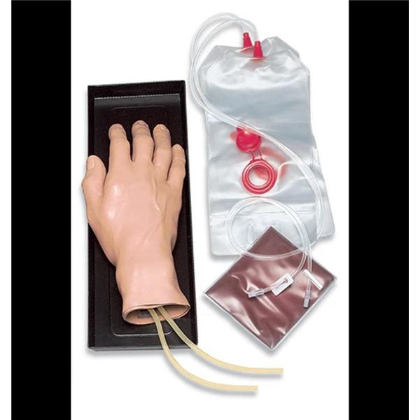 IV Hand Training Simulator Right With Carry Tray/IV Reservoir Bag...
