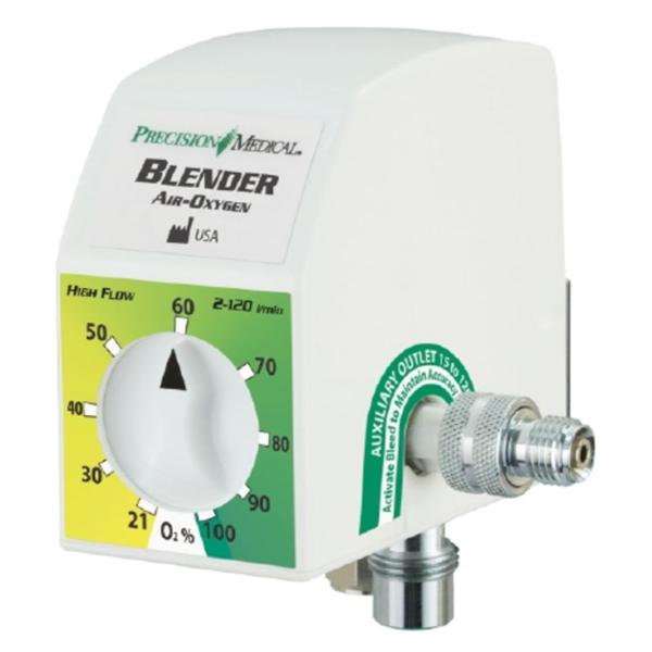 Air/Oxygen Blender 2-3/10x4-1/10x4-9/10" High Flow White Ea