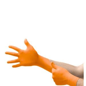 MICROFLEX Blaze Nitrile Exam Gloves X-Large Orange Non-Sterile 100/Bx, 10 BX/CA