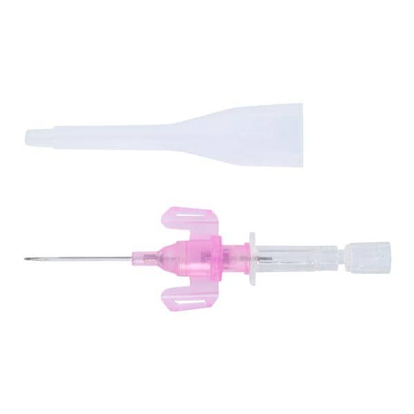 Introcan Safety IV Catheter Safety 20 Gauge 1" Pink Closed End 50/Bx, 4 BX/CA