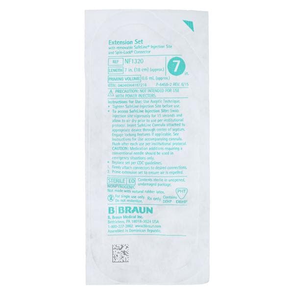 IV Extension Set Needleless Safeline Split Septum Injection Site...